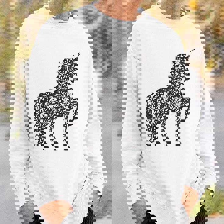 ファンタジーレインボーユニコーンホースファンunicornloverユニコーン スウェットシャツ 彼への贈り物