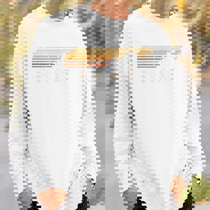 フィアット、Ks ヴィンテージ エバーグリーン サンセット 80年代 レトロ スウェットシャツ 彼への贈り物