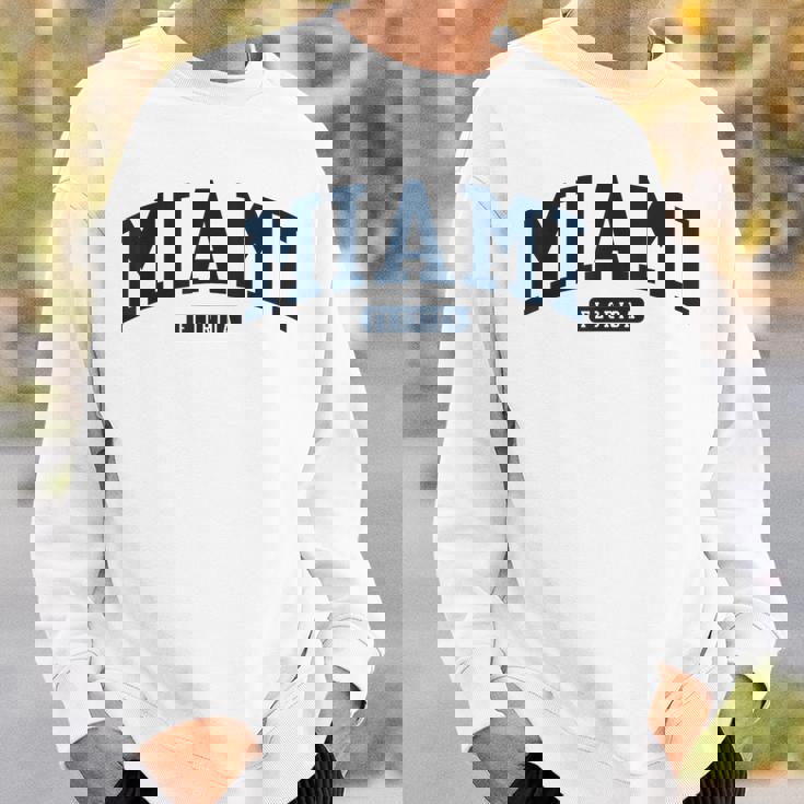 フロリダ州マイアミ Fl カレッジ大学スタイル ネイビー スウェットシャツ 彼への贈り物