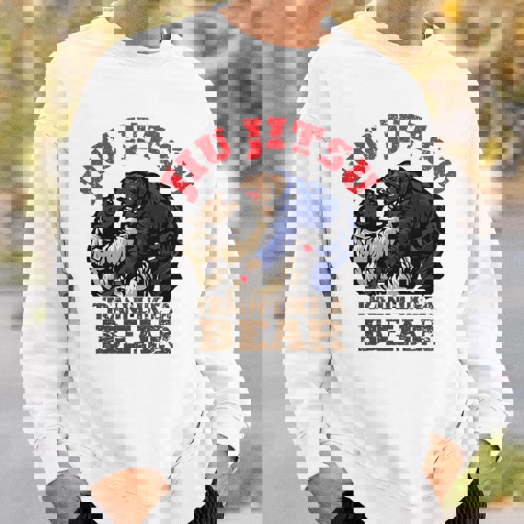 ブラジリアン柔術 Bjj クマのように訓練する 長袖tシャツ スウェットシャツ 彼への贈り物