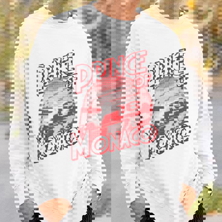 プリンス・オブ・モナコ 16 ミニマリスト レーシングの背景 スウェットシャツ 彼への贈り物