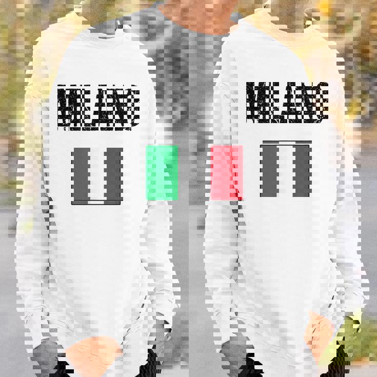 ミラノ イタリア ミラノ イタリー 旗 イタリアン スウェットシャツ 彼への贈り物