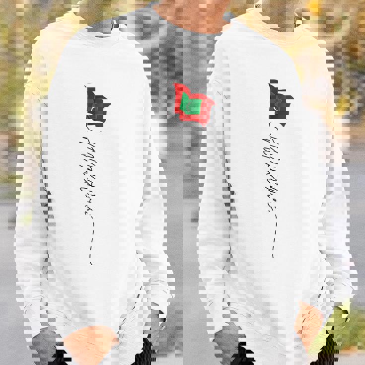 モルディブ、モルディブの国旗 男性 モルディブの国旗 愛国的 スウェットシャツ 彼への贈り物