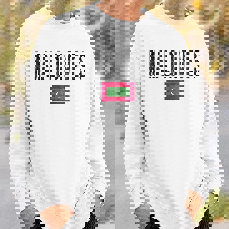 モルディブ国旗-お土産モルディブ。 スウェットシャツ 彼への贈り物