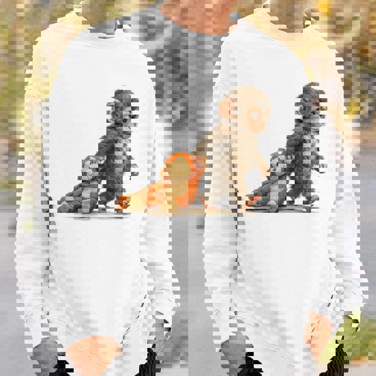 モンキーパンチ ベビー マカク リトルパンチ ビッグ キュート ラブ ぬいぐるみ スウェットシャツ 彼への贈り物