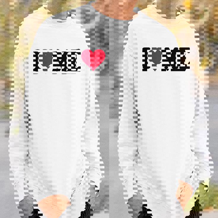 レッドハートデザイン I Love Me スウェットシャツ 彼への贈り物