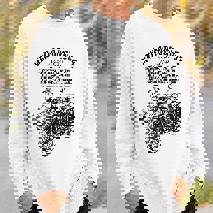 レトロモーターサイクルウラルtシャツ-ヴィンテージサイドカーモーターバイク スウェットシャツ 彼への贈り物