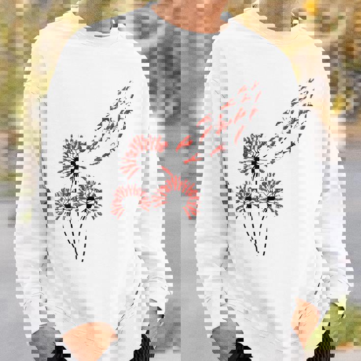 ロブスター愛好家のためのフラワータンポポロブスターシャツ スウェットシャツ 彼への贈り物