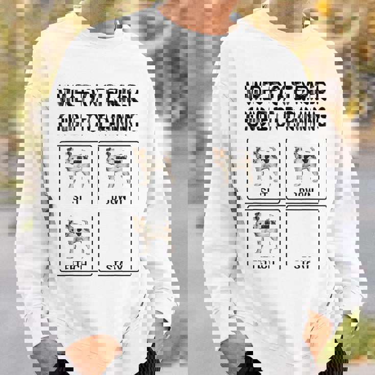 ワイヤーフォックステリアガイド 犬の服従を訓練する スウェットシャツ 彼への贈り物