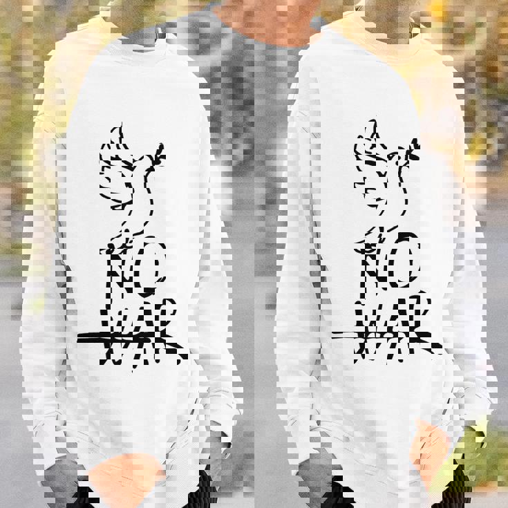 不戦の鳩 世界平和の象徴 ホープ・ハーモニー・フェスティバル No War Dove Of Wolrd Peace 長袖tシャツ スウェットシャツ 彼への贈り物