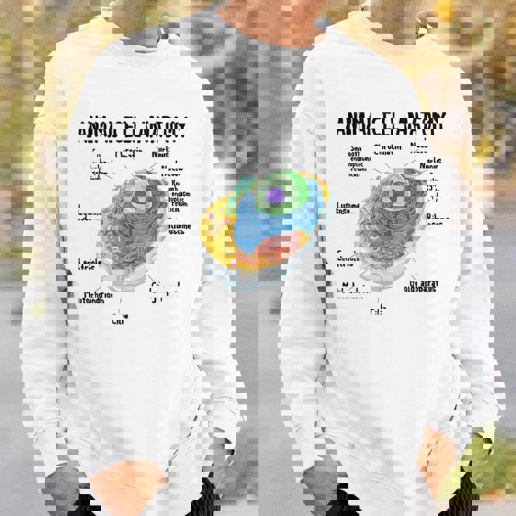 動物細胞の解剖学 生物学者 理科学生 スウェットシャツ 彼への贈り物