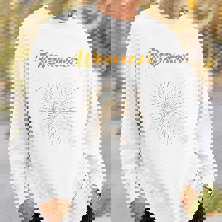 バックプリント 女は私を欲しがる 魚は私を恐れる 長袖tシャツ スウェットシャツ 彼への贈り物