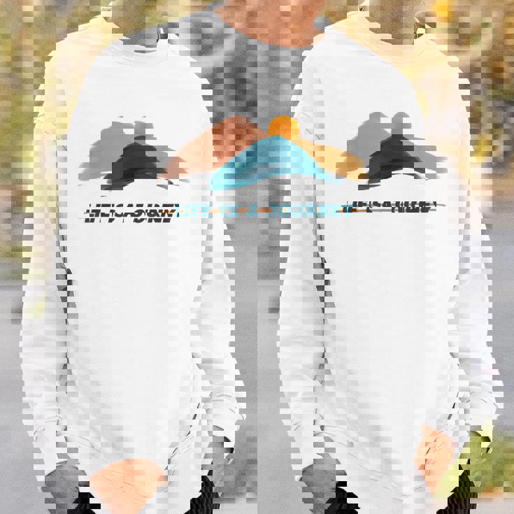 宗教神学 Life Is A Journey 宗教への旅 スウェットシャツ 彼への贈り物