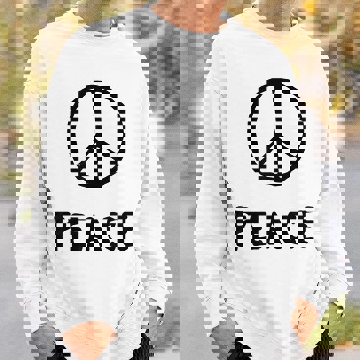 平和の印 平和のシンボル 世界平和 希望 調和 Peaceign World Peaceymbol Hope スウェットシャツ 彼への贈り物