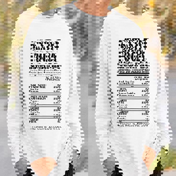 教頭栄養成分表おかしい スウェットシャツ 彼への贈り物