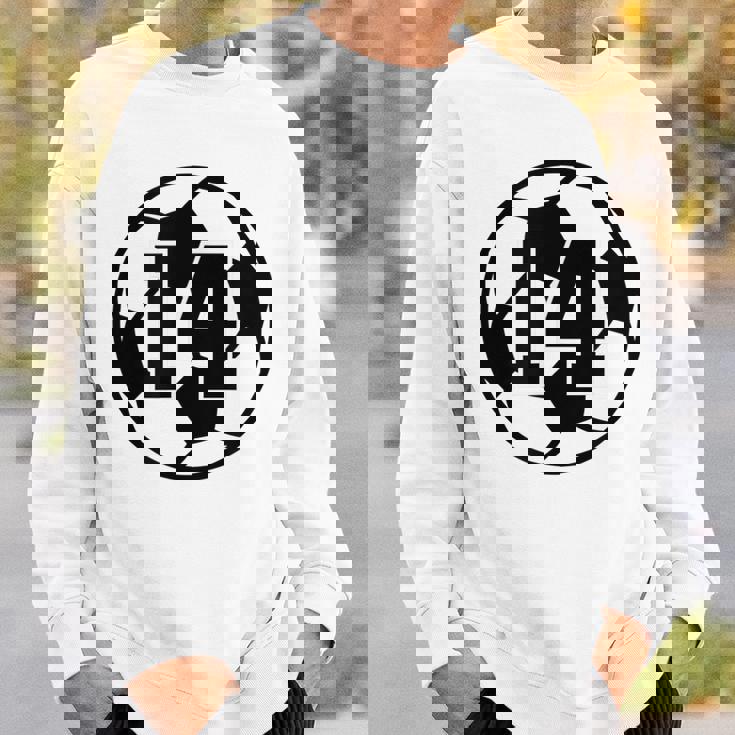 数字 14 Fourn サッカーボール Futbol スウェットシャツ 彼への贈り物