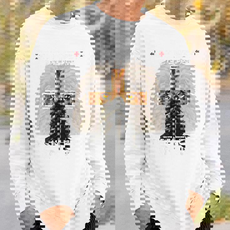 祈り 戦士 ライオン ユダ グラフィック クリスチャン クロスバック プリント スウェットシャツ 彼への贈り物