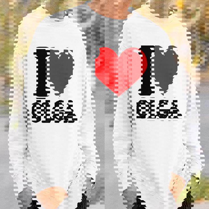 私はオルガが大好き スウェットシャツ 彼への贈り物