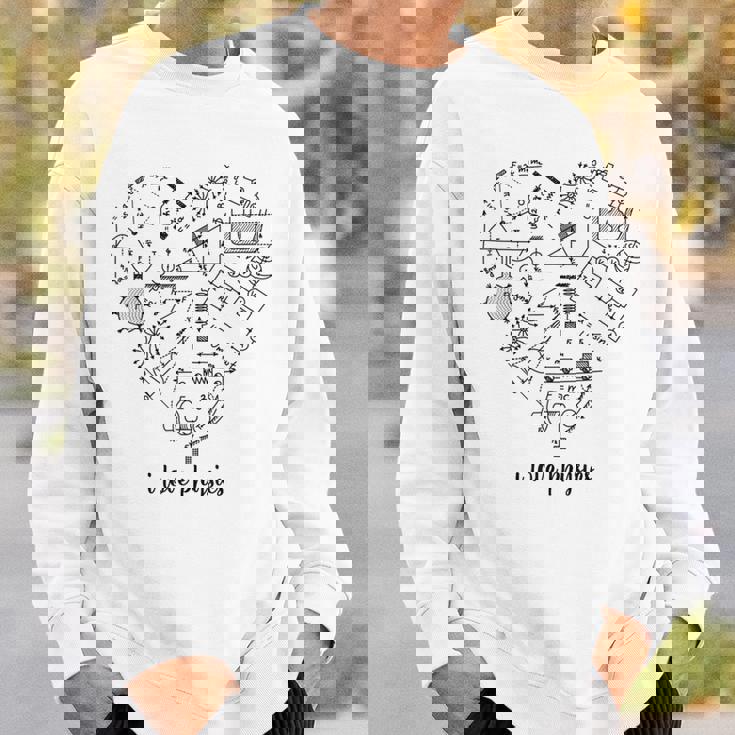 私は物理科学が大好きです数学グラフ数式方程式オタクオタク賢い学生教師 スウェットシャツ 彼への贈り物