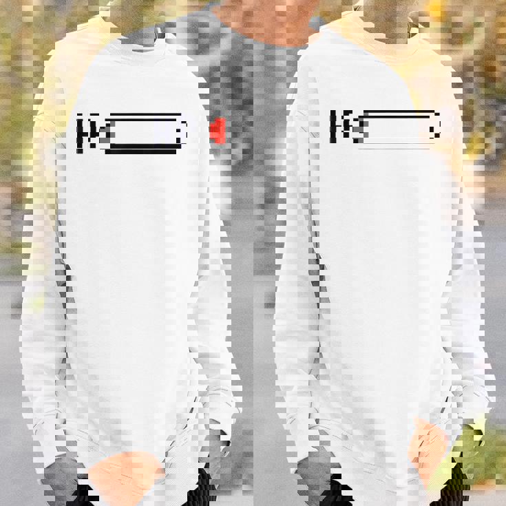 絶不調を伝える ピクセルアートパロディデザイン スウェットシャツ 彼への贈り物