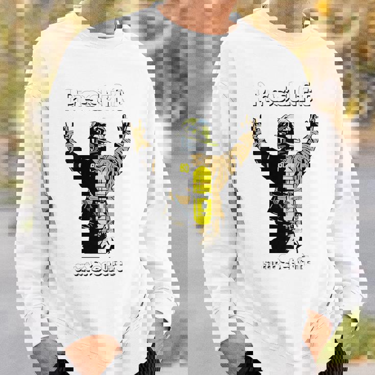 背圧呼吸保護器具 キャリア 消防士 消防隊 スウェットシャツ 彼への贈り物