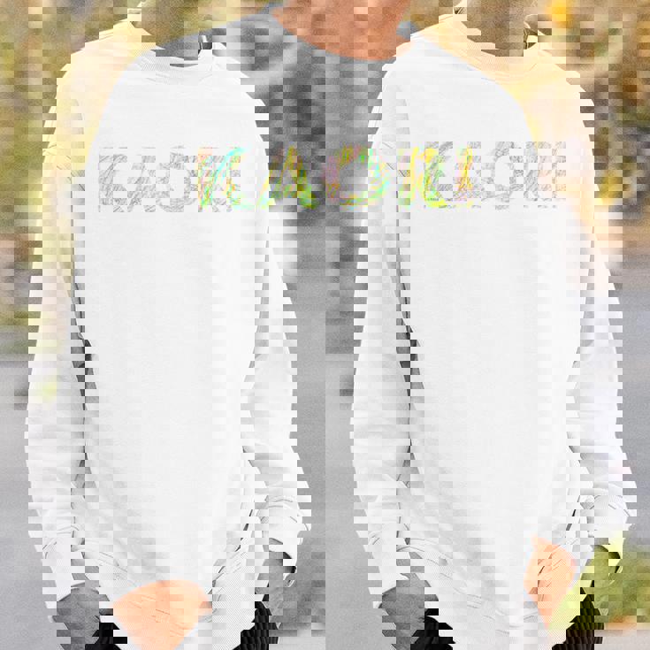 色鉛筆ネームデザインKaori スウェットシャツ 彼への贈り物