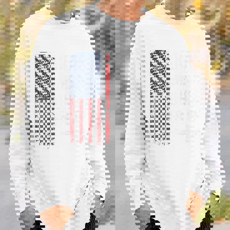 葉巻ウィスキーガン&フリーダム アメリカ国旗 7月4日 バック スウェットシャツ 彼への贈り物