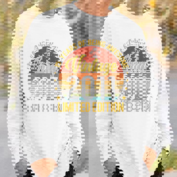 裏面 ヴィンテージ 15 誕生日 デコレーション メンズ 15歳 2011 15歳 スウェットシャツ 彼への贈り物