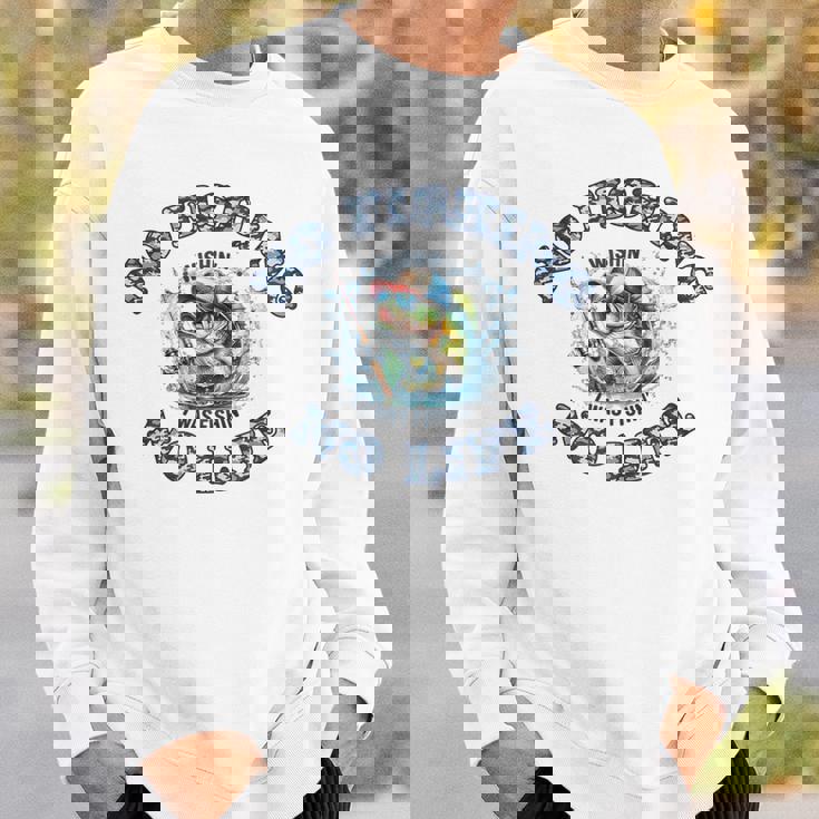 釣り クール バス釣り おもしろ フィッシング ライフ カモフラージュ グラフィック スウェットシャツ 彼への贈り物