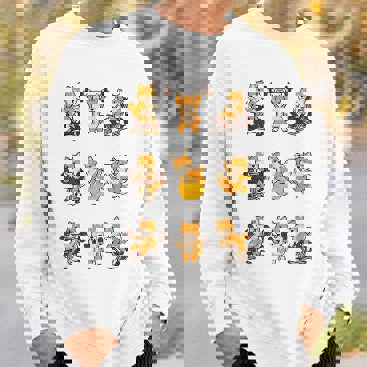 面白いtシャツ 柴犬 筋トレ ジム イヌ グッズ かわいい おもしろ 面白い 服 ネタ おもしろtシャツ スウェットシャツ 彼への贈り物