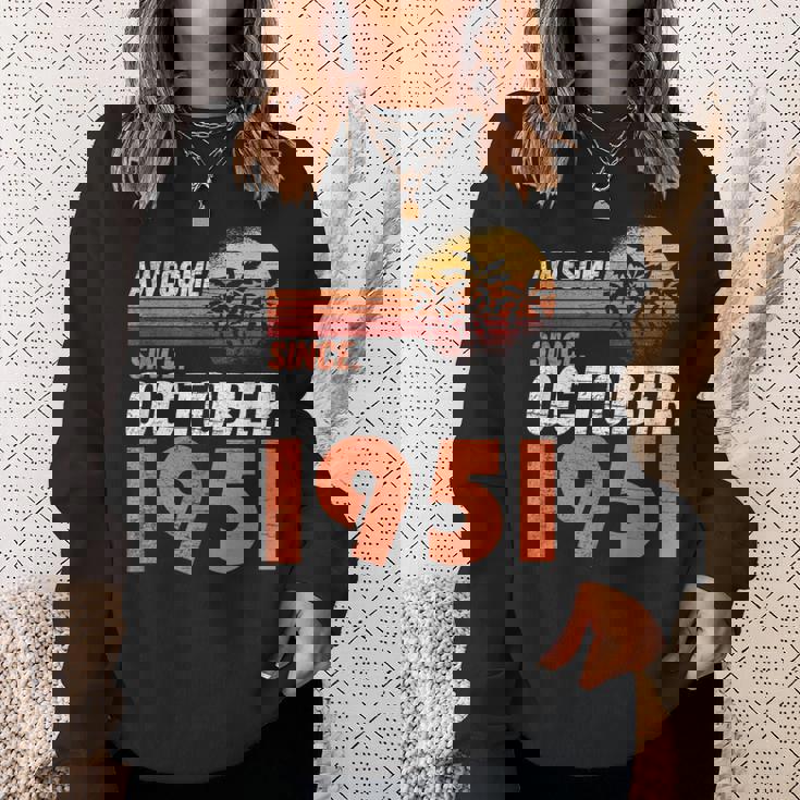 1951年10月 誕生日 スウェットシャツ 彼女への贈り物