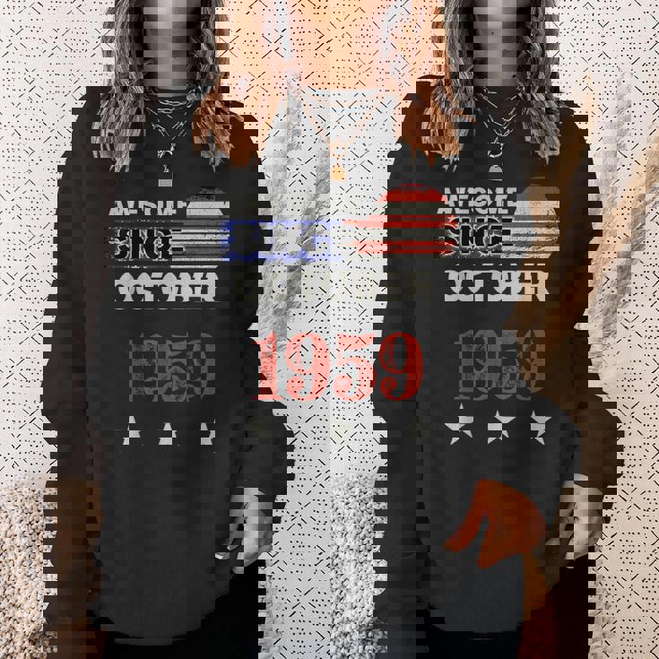 1959年以来素晴らしいヴィンテージアメリカ国旗クラシック1959年10月。 スウェットシャツ 彼女への贈り物