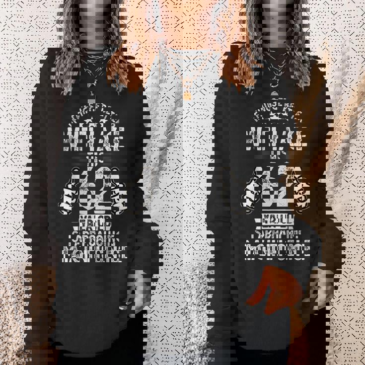 1961年生まれの男性の面白い62歳の誕生日 第62章 スウェットシャツ 彼女への贈り物