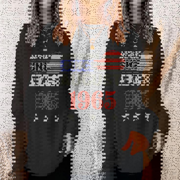 1965年以来素晴らしいヴィンテージアメリカ国旗クラシック1965年8月。 スウェットシャツ 彼女への贈り物