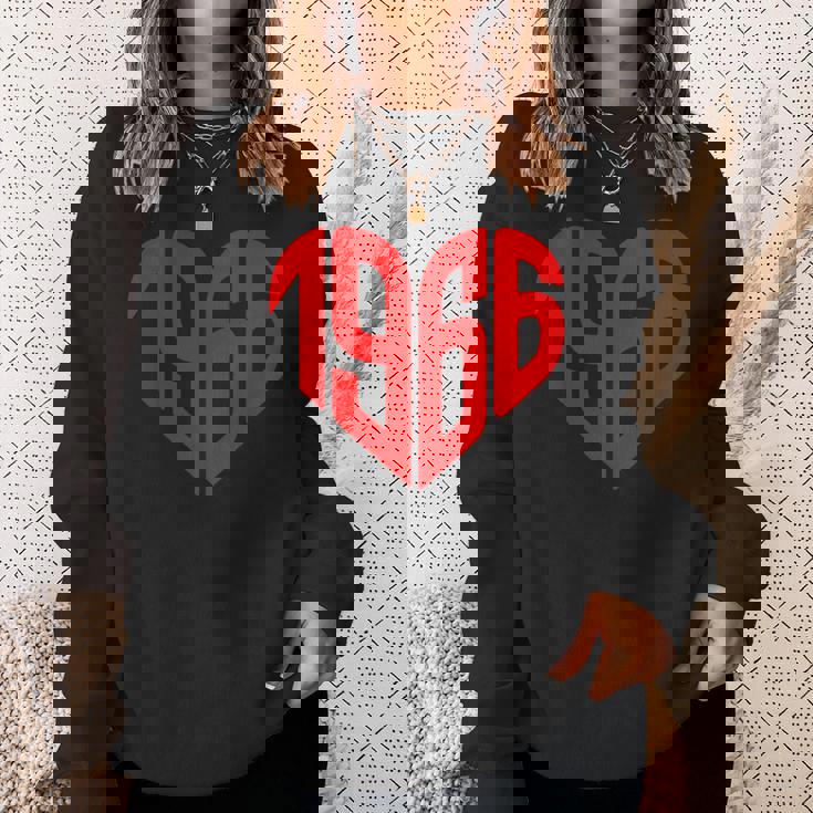 1966 ハート ヴィンテージ 1966年製 ハート型 還暦祝い スウェットシャツ 彼女への贈り物