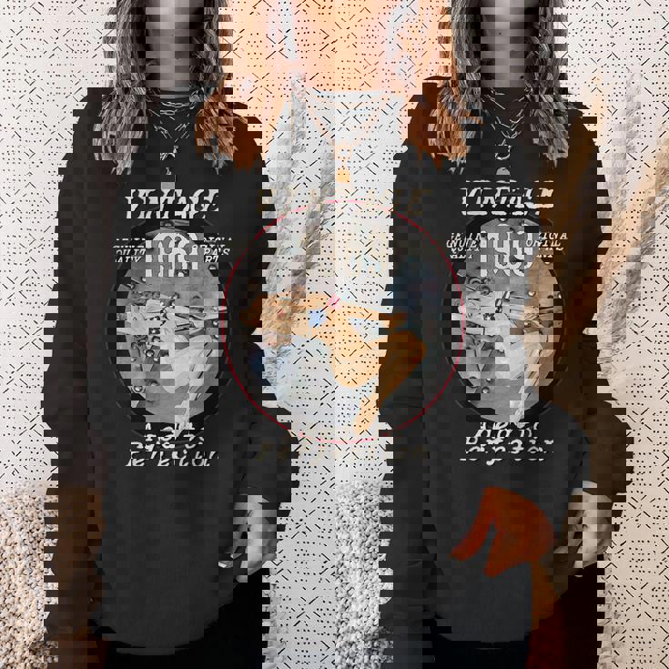 1969 ボンバーノーズアート ホットピンナップ 52歳の誕生日ギフト アンティーク調 スウェットシャツ 彼女への贈り物