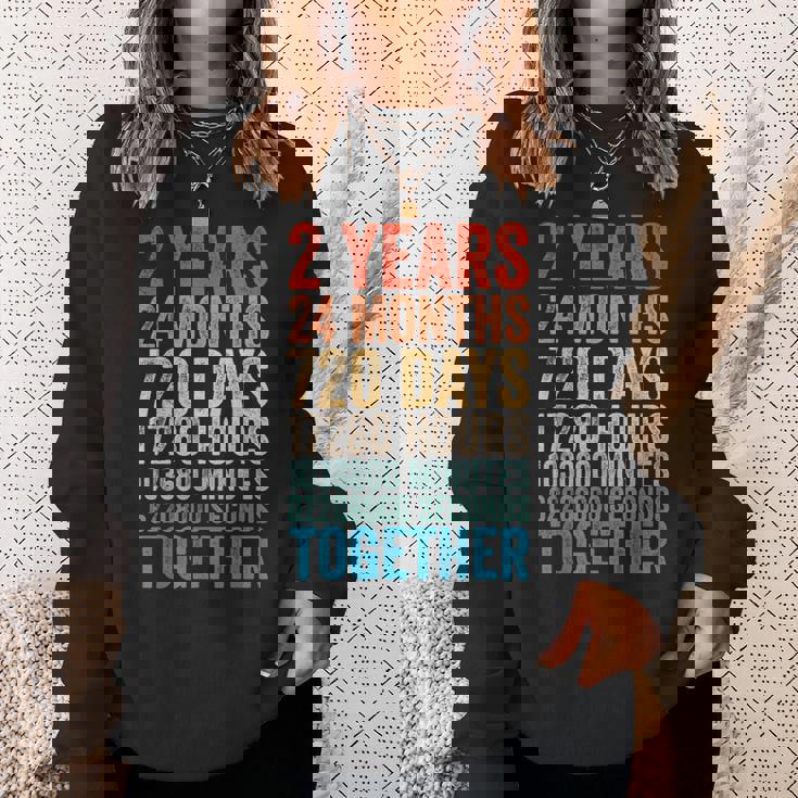 2年目の記念日 彼 彼女 カップル 2回目の結婚 スウェットシャツ 彼女への贈り物