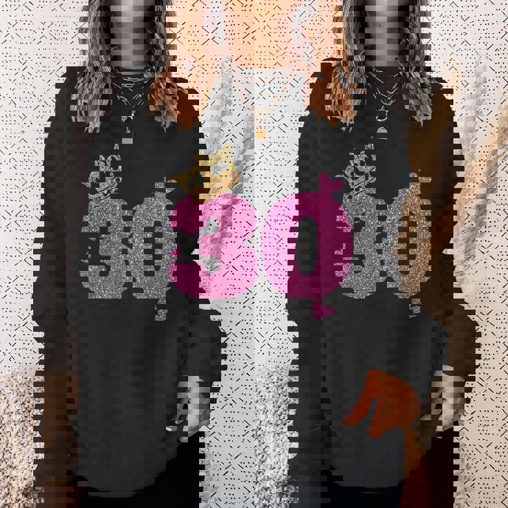 30歳の誕生日 王冠 30歳 誕生日 スウェットシャツ 彼女への贈り物