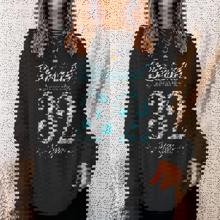 32歳の32歳の誕生日bデーパーティーに神に祝福されて スウェットシャツ 彼女への贈り物