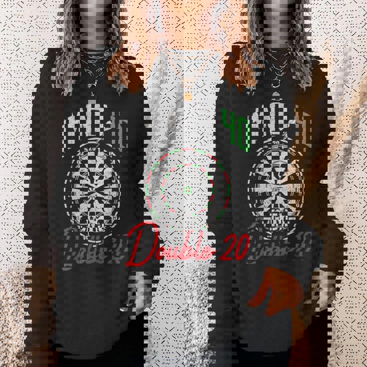 40歳の誕生日ダーツプレーヤー 40歳ダーツ スウェットシャツ 彼女への贈り物