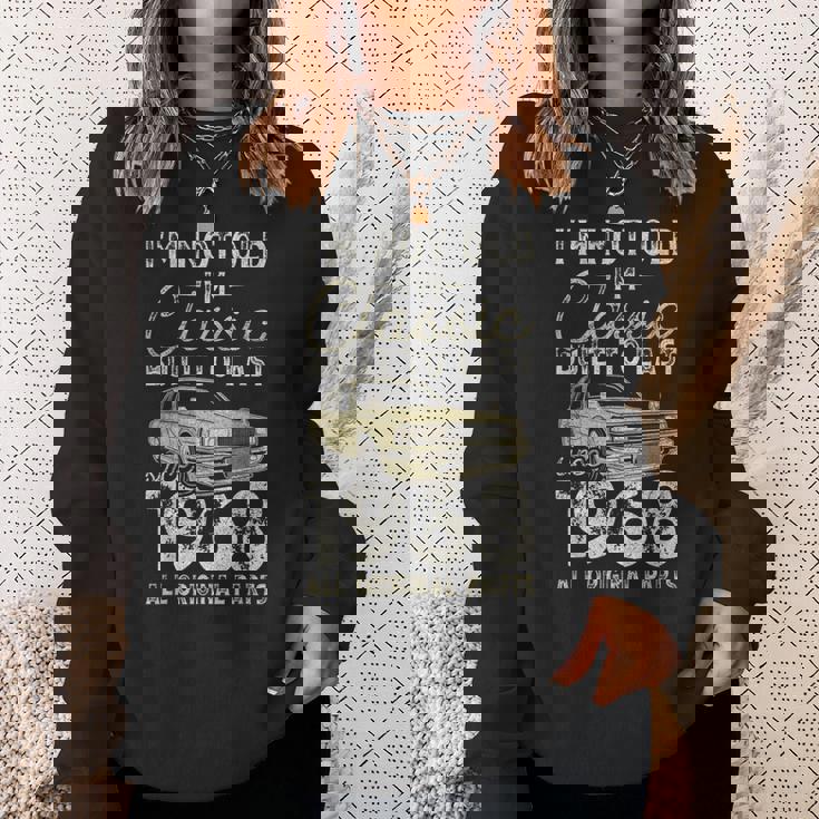 58 歳の誕生日、1968 年以来、クラシックカー、58 歳 スウェットシャツ 彼女への贈り物