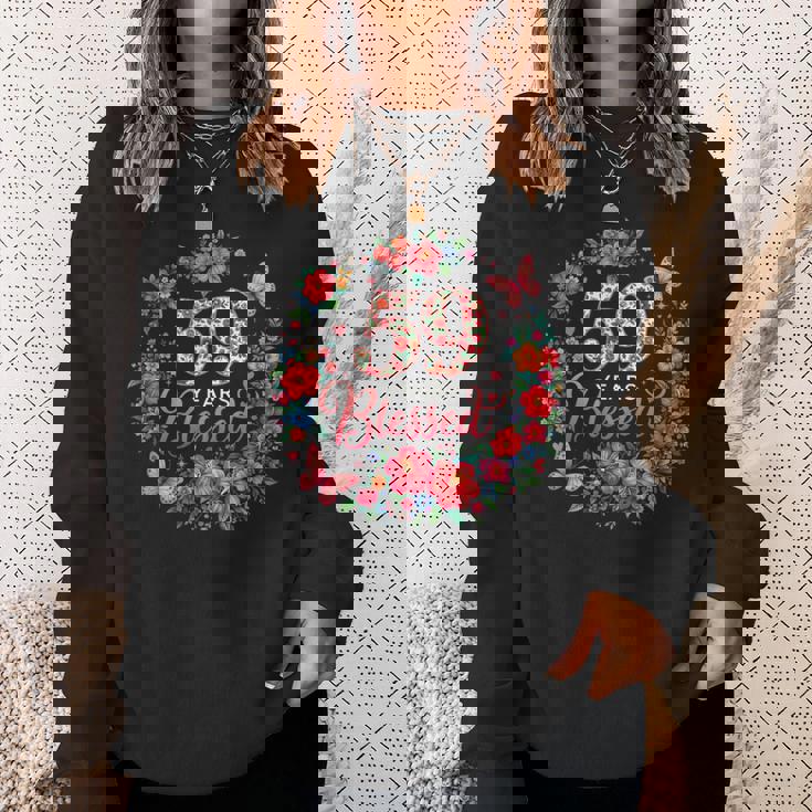 59歳 祝福 59歳 フローラル 59歳の誕生日プレゼント スウェットシャツ 彼女への贈り物