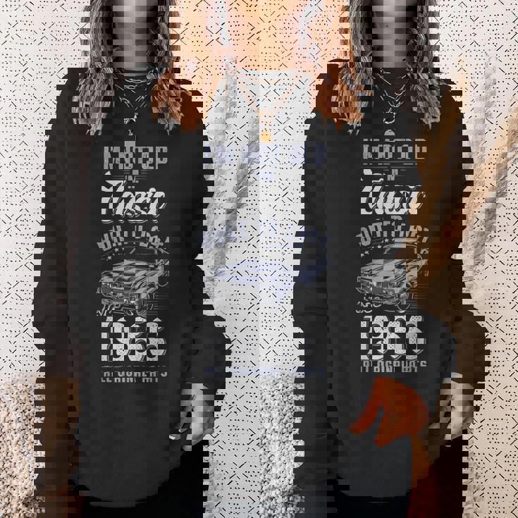 60歳の誕生日 1966年クラシックカー スウェットシャツ 彼女への贈り物