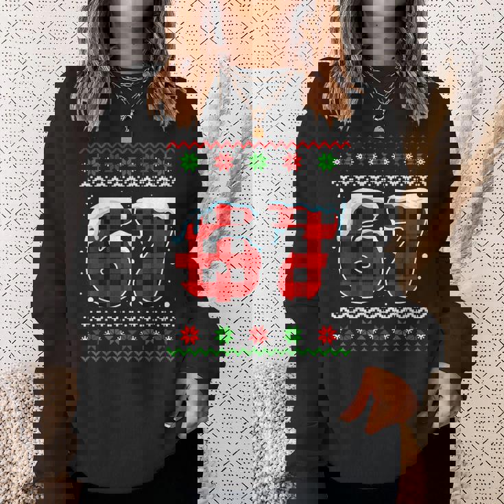 67 Meme Six Seven Meme Slang Christmas Ugly Sweater Sweatshirt Gifts for Her