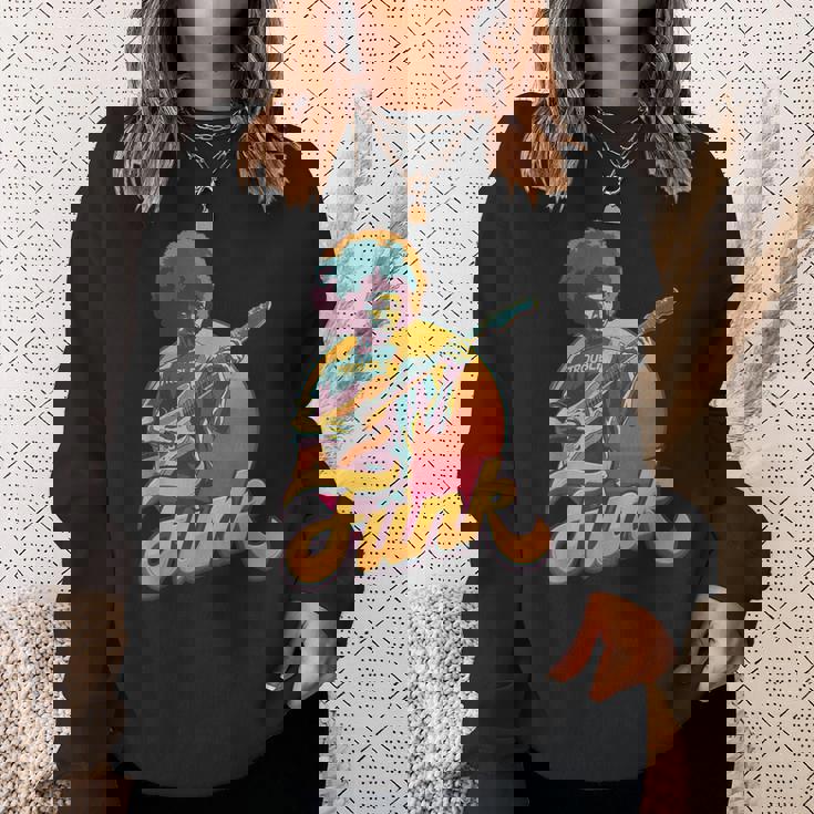 70年代レトロ・ファンク・アフロ・バンド・ギタリスト ジャズ・ファンク&ソウル スウェットシャツ 彼女への贈り物