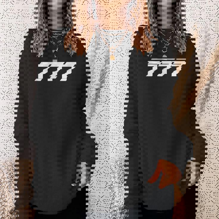 777 旅客機飛行機 Avgeeks スウェットシャツ 彼女への贈り物