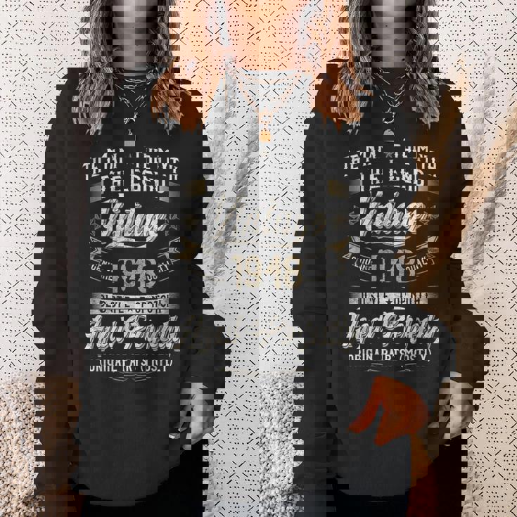 78 歳の誕生日プレゼント ヴィンテージ 1948 男性 面白い 78 歳 1948 スウェットシャツ 彼女への贈り物