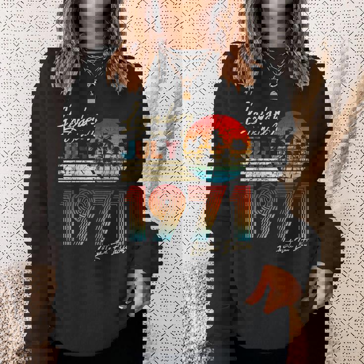 7月誕生日ギフト50年ヴィンテージ1971年生まれ。 スウェットシャツ 彼女への贈り物