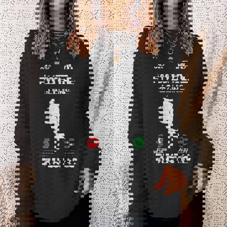 American Football Calling I Must Go ファニーコーチ メンズ レディース スウェットシャツ 彼女への贈り物