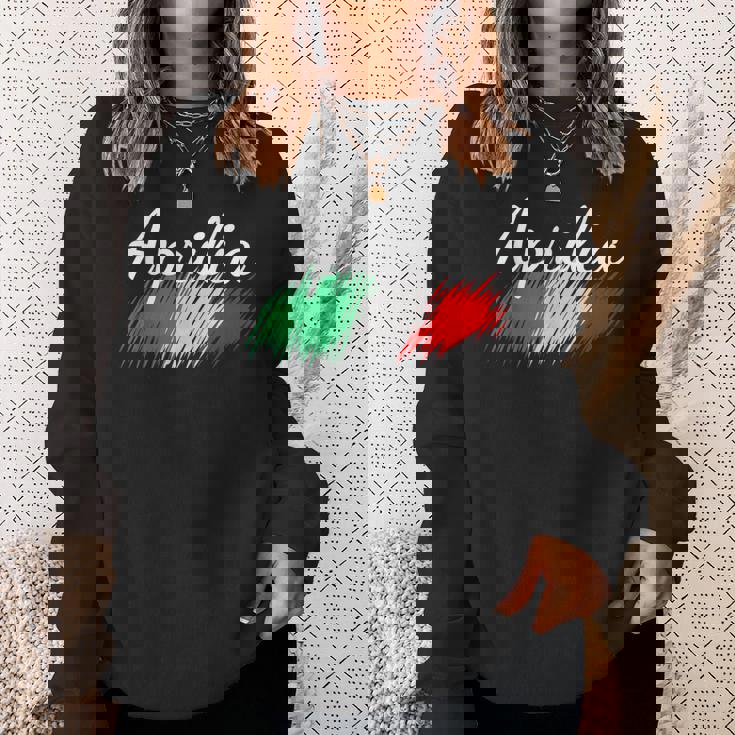 Aprilia イタリア 国旗 イタリア お土産 贈り物 お揃い イタリアン スウェットシャツ 彼女への贈り物